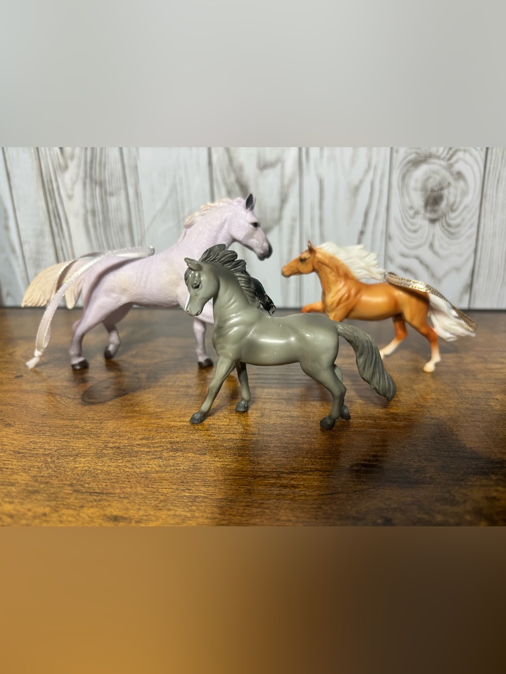 Horses Christmas Ornament Upcycled